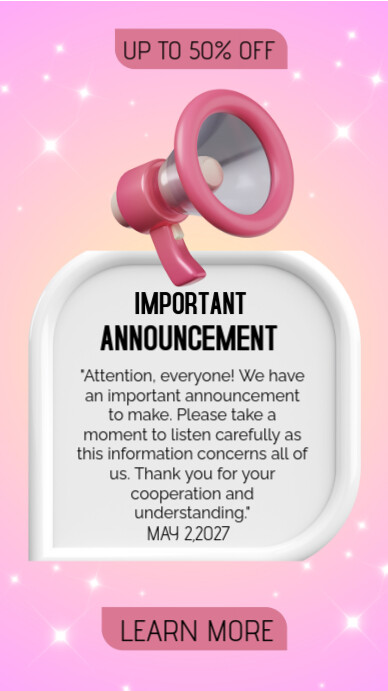 Event announcement Template | PosterMyWall