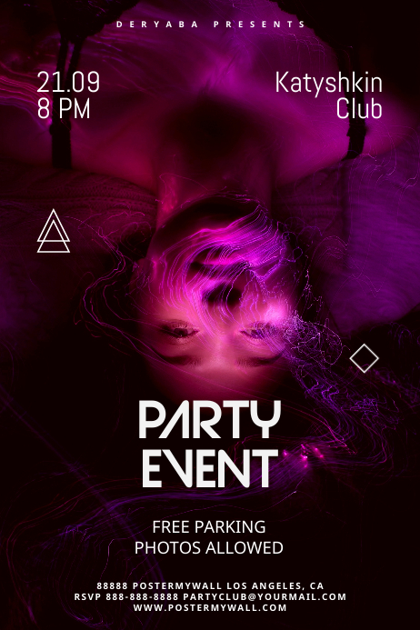 Event Artist or Party Promo Poster Template | PosterMyWall