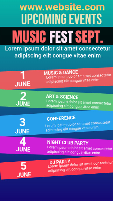 Event Calendar Template PosterMyWall