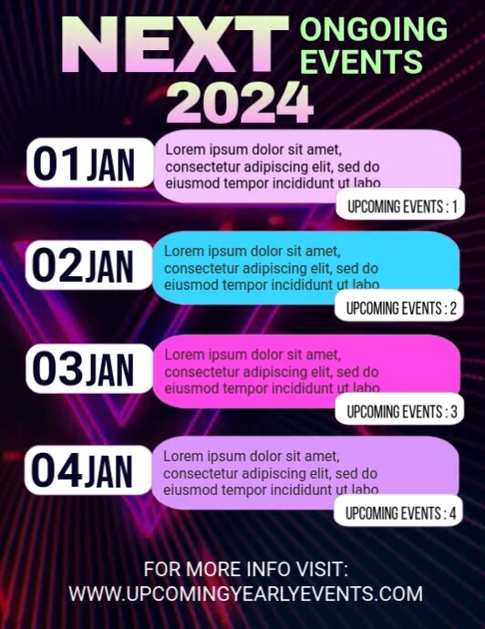 Event Calendar Poster Copy of event calendar | PosterMyWall