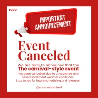 Event Canceled Instagram Post template