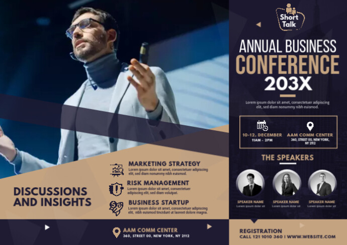Summit Format Event / Conference / Summit Template | PosterMyWall
