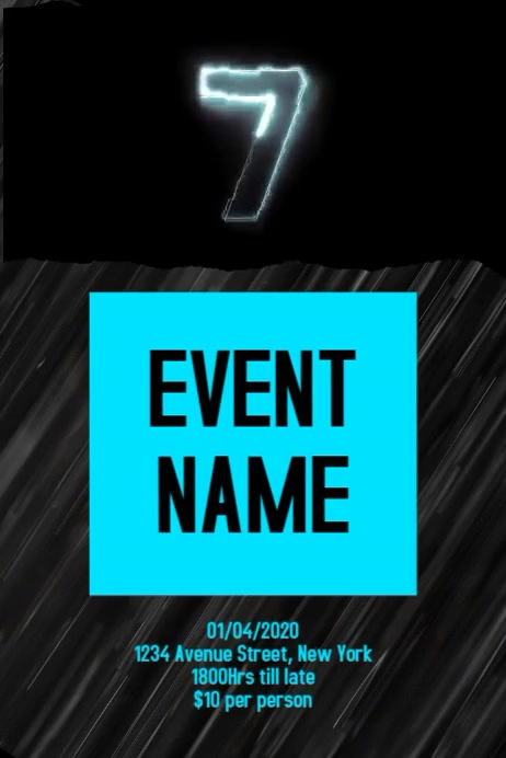 Event countdown 7 days to go Template | PosterMyWall