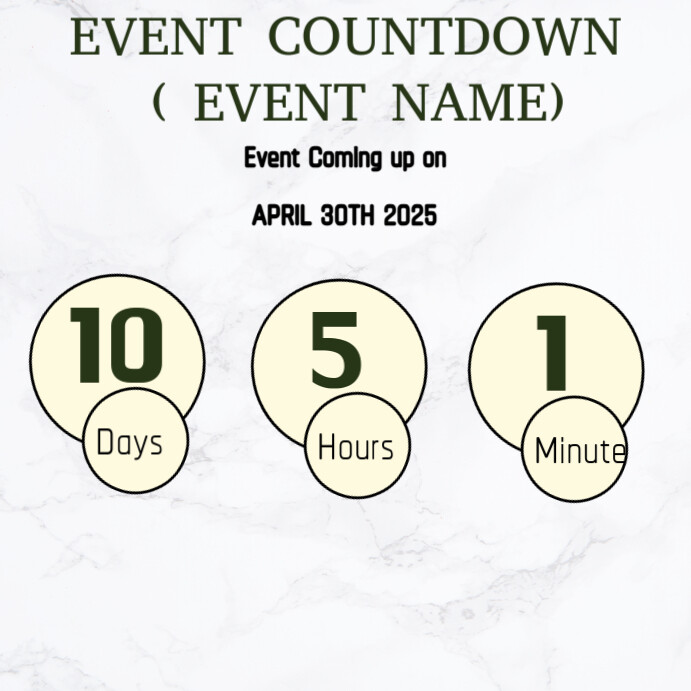 Copy of Event countdown Design | PosterMyWall