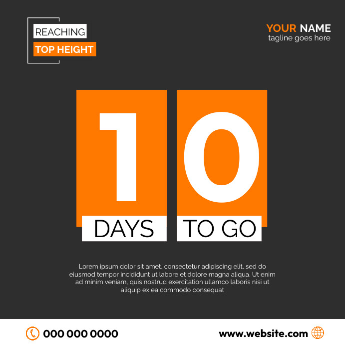 event countdown flyer design Template | PosterMyWall