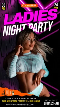 event dates, Instagram Story template