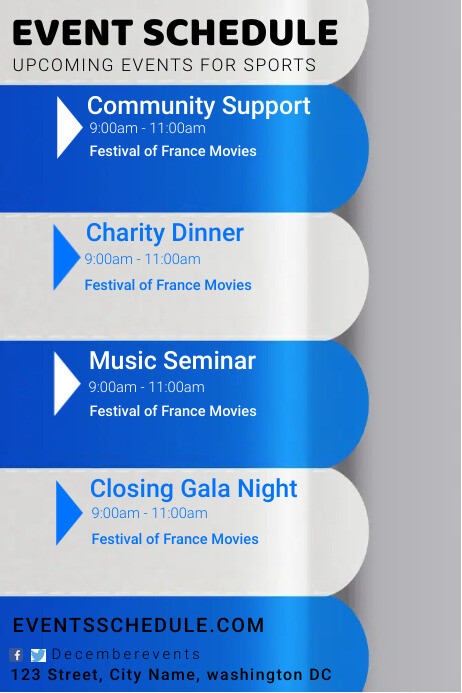 event dates Template | PosterMyWall