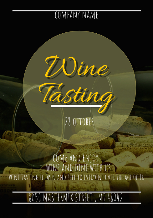event A3 template