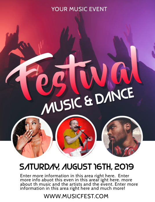event Flyer (US Letter) template