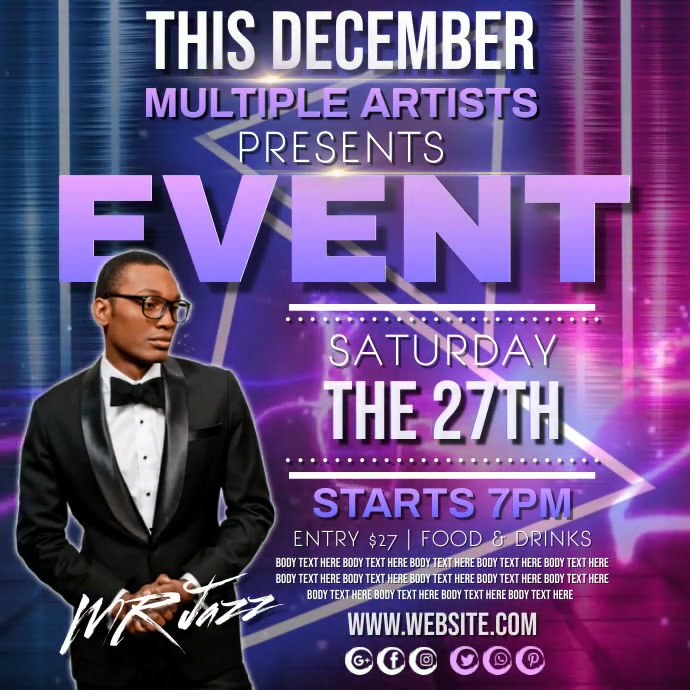 EVENT DIGITAL AD DESIGN TEMPLATE | PosterMyWall