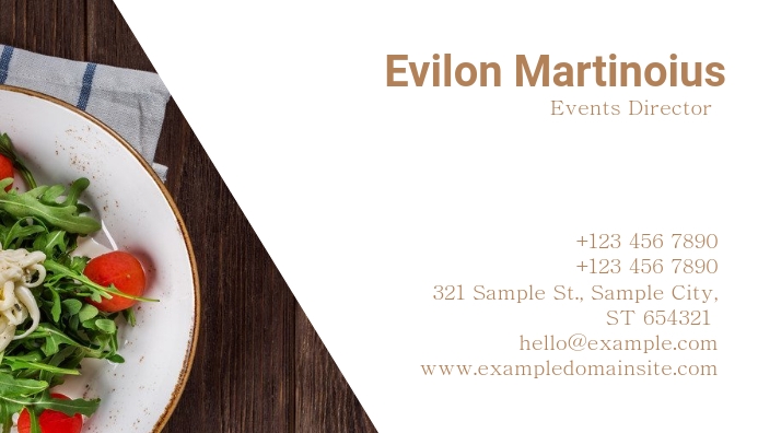 event director business card template