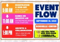 Hvid Event Schedule A4 Template