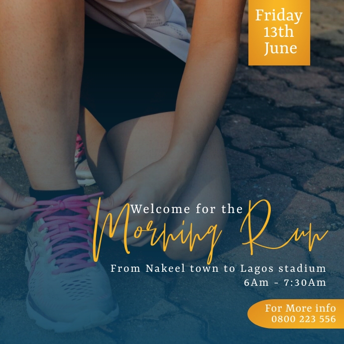 Event flyer Instagram na Post template