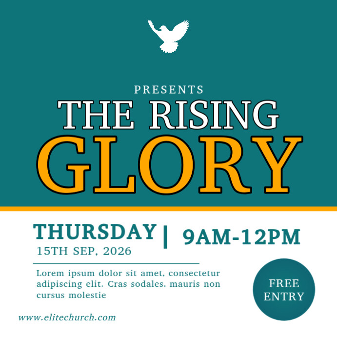 Event flyer Instagram-opslag template