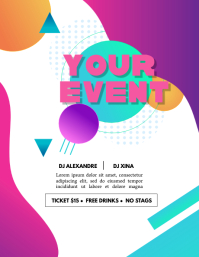 Abstract Party Flyer Template | PosterMyWall