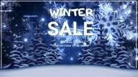 event flyer template, winter Digitalanzeige (16:9)