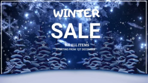 event flyer template, winter Digital Display (16:9)
