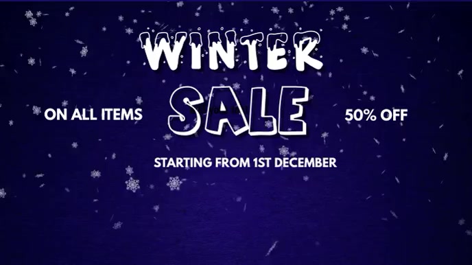 event flyer template,winter,business Ekran reklamowy (16:9)