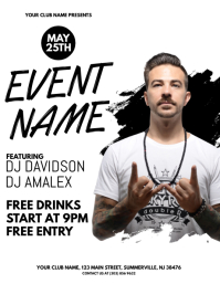 customizable design templates for music night postermywall dj event flyers