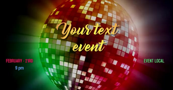 Event flyer template Okładka wydarzenia na Facebooku