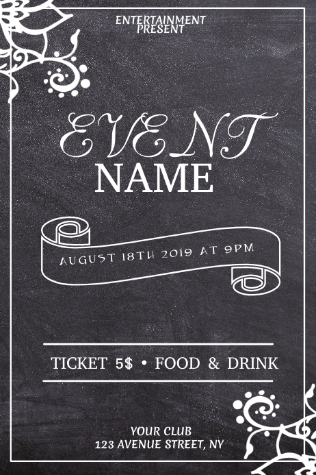 event flyer template Poster