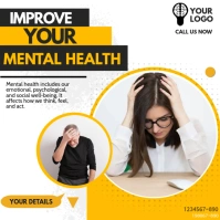Campaign ,health mental health day Square (1:1) template