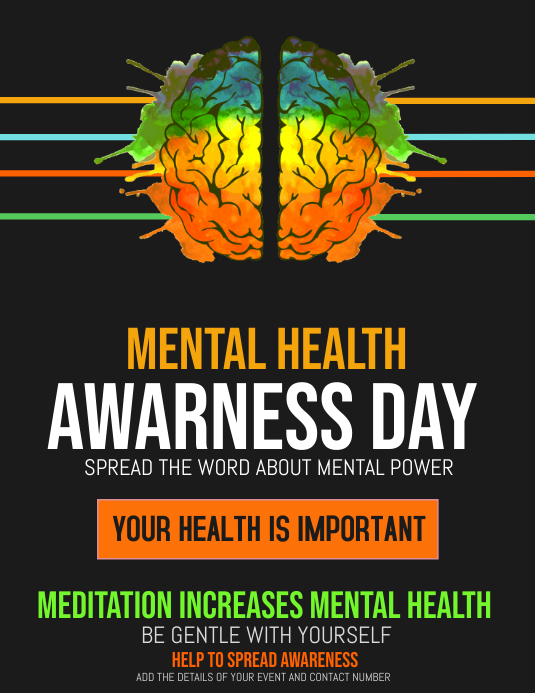 Copy of Event flyers,Mental health awareness flyers PosterMyWall