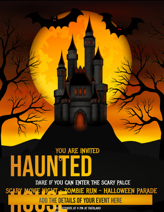 Halloween flyers Folheto (US Letter) template