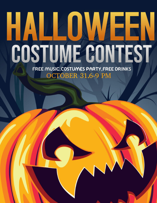 Halloween flyers Ulotka (US Letter) template
