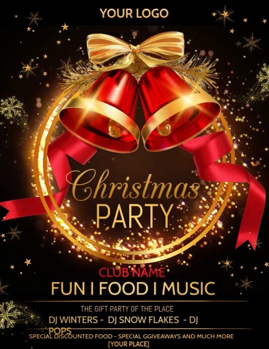 Christmas flyers Ulotka (US Letter) template