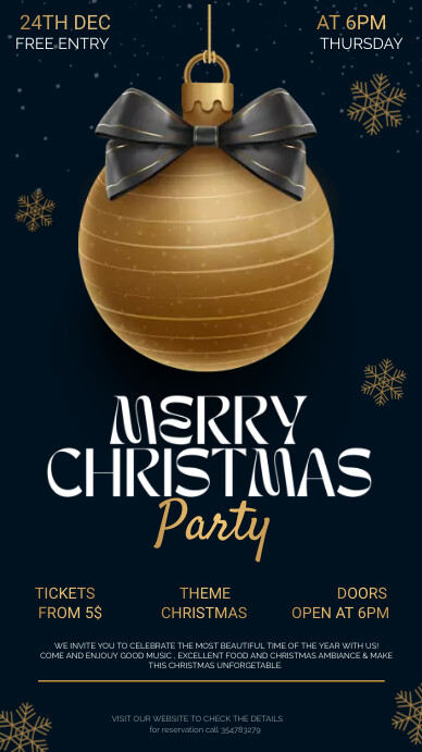 Event flyers,Christmas flyers,party flyers Instagram Story template