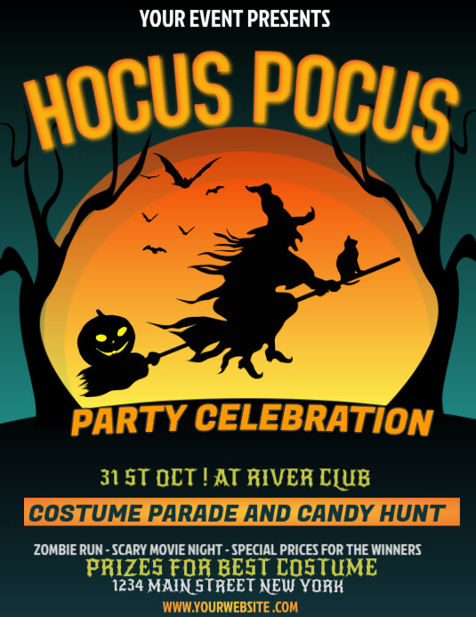 Halloween flyers Ulotka (US Letter) template