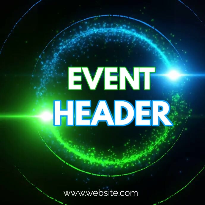 Abstract Event Image Header Event header video template | PosterMyWall