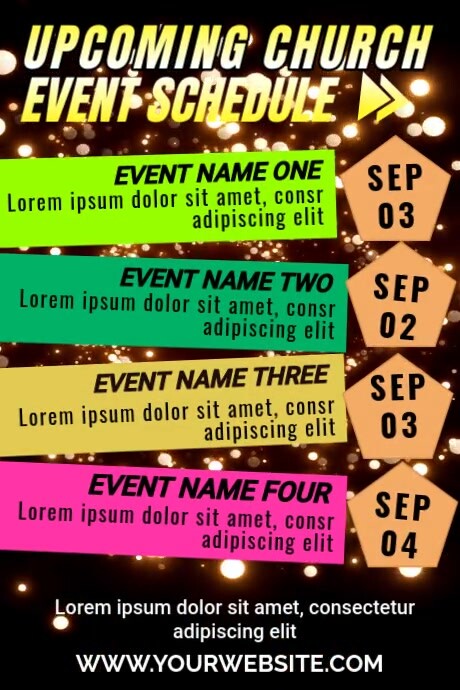 event list Template | PosterMyWall