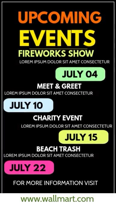 event list Templat | PosterMyWall