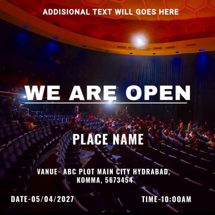 event list Template PosterMyWall