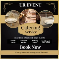Event management flyer, Banquet Flyer Instagram Post template