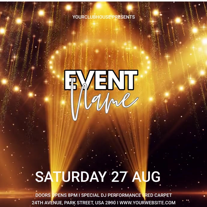 Event Name Template | PosterMyWall