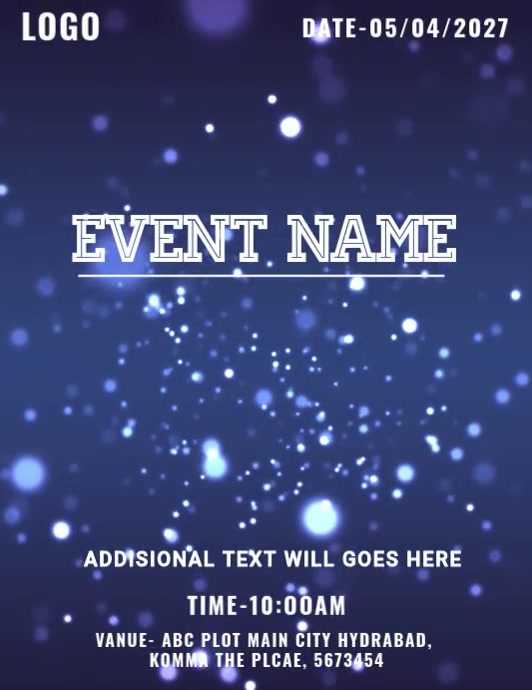 Event name Flyer (US Letter) template