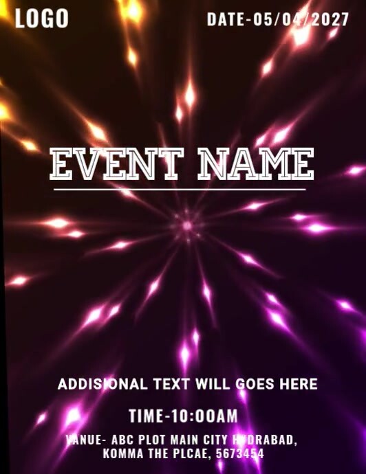 Event name Template | PosterMyWall