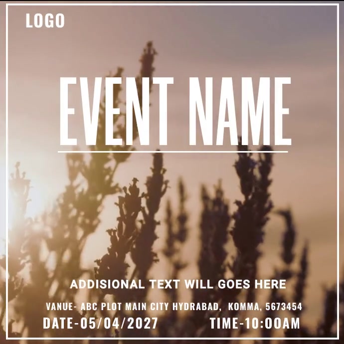 Event name Template | PosterMyWall