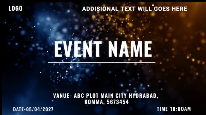 Event name Template | PosterMyWall
