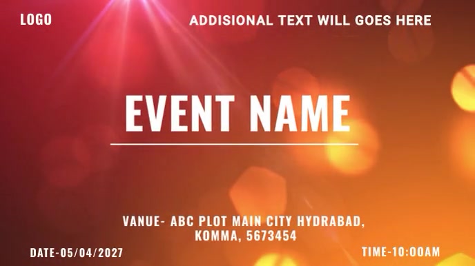 Event name Template | PosterMyWall