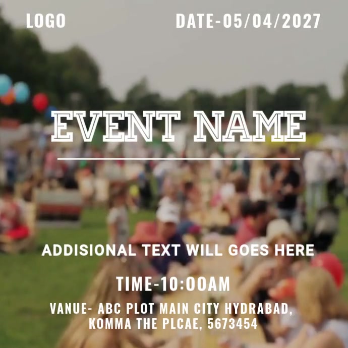 Event name Template | PosterMyWall