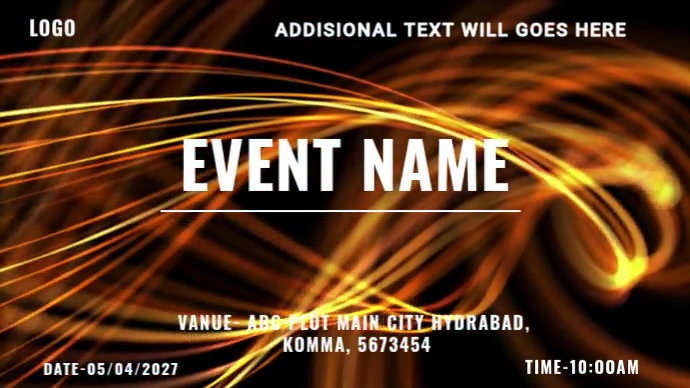 Led Eventname Event Name Digital Display Template | PosterMyWall