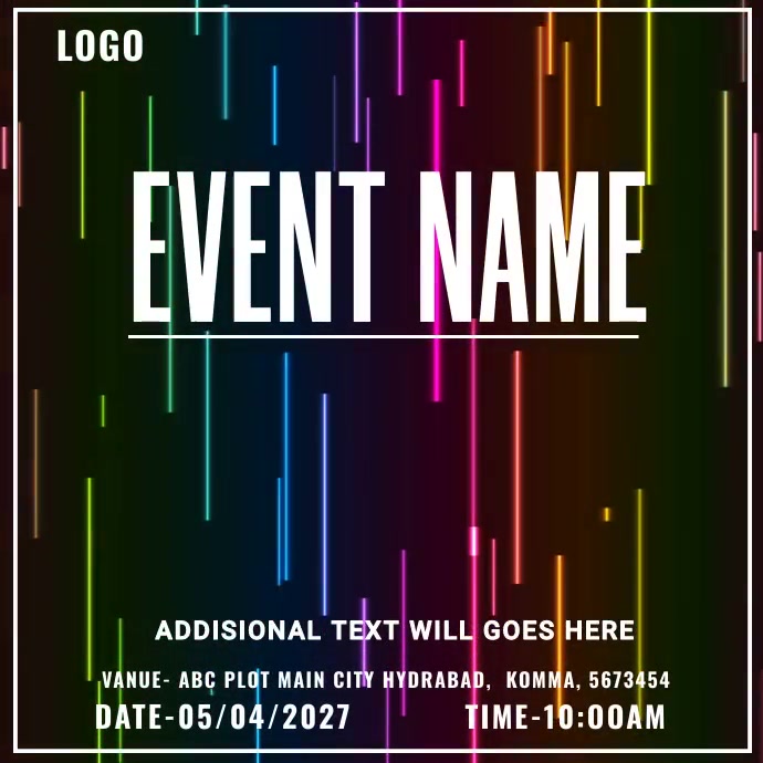 Event name Template | PosterMyWall