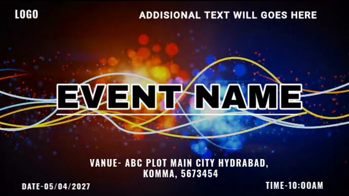 Eventname Display Plantilla de Event name | PosterMyWall