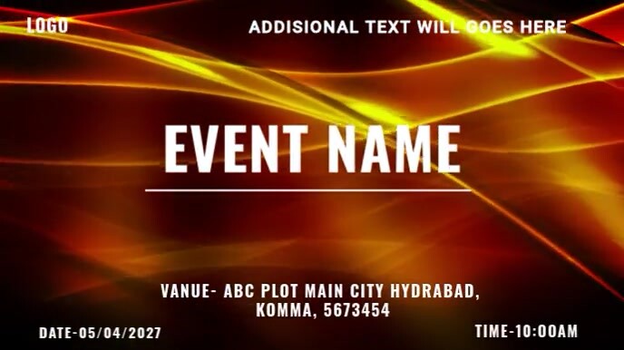 Event name Template | PosterMyWall