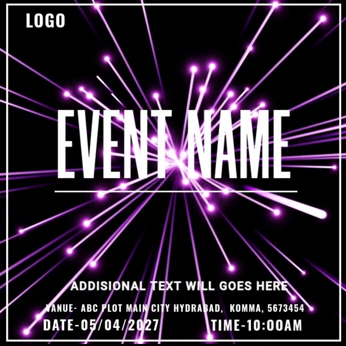 Event name Template | PosterMyWall