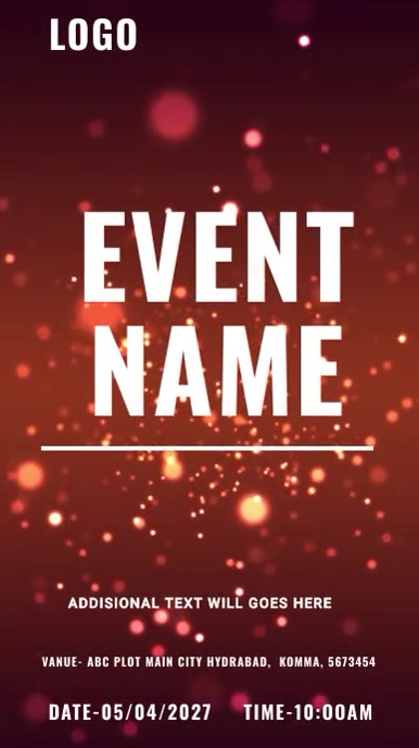 Event name Template | PosterMyWall